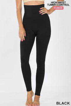 Brittany High Waist Tummy Control Fleece-Lined Leggings S to 3X