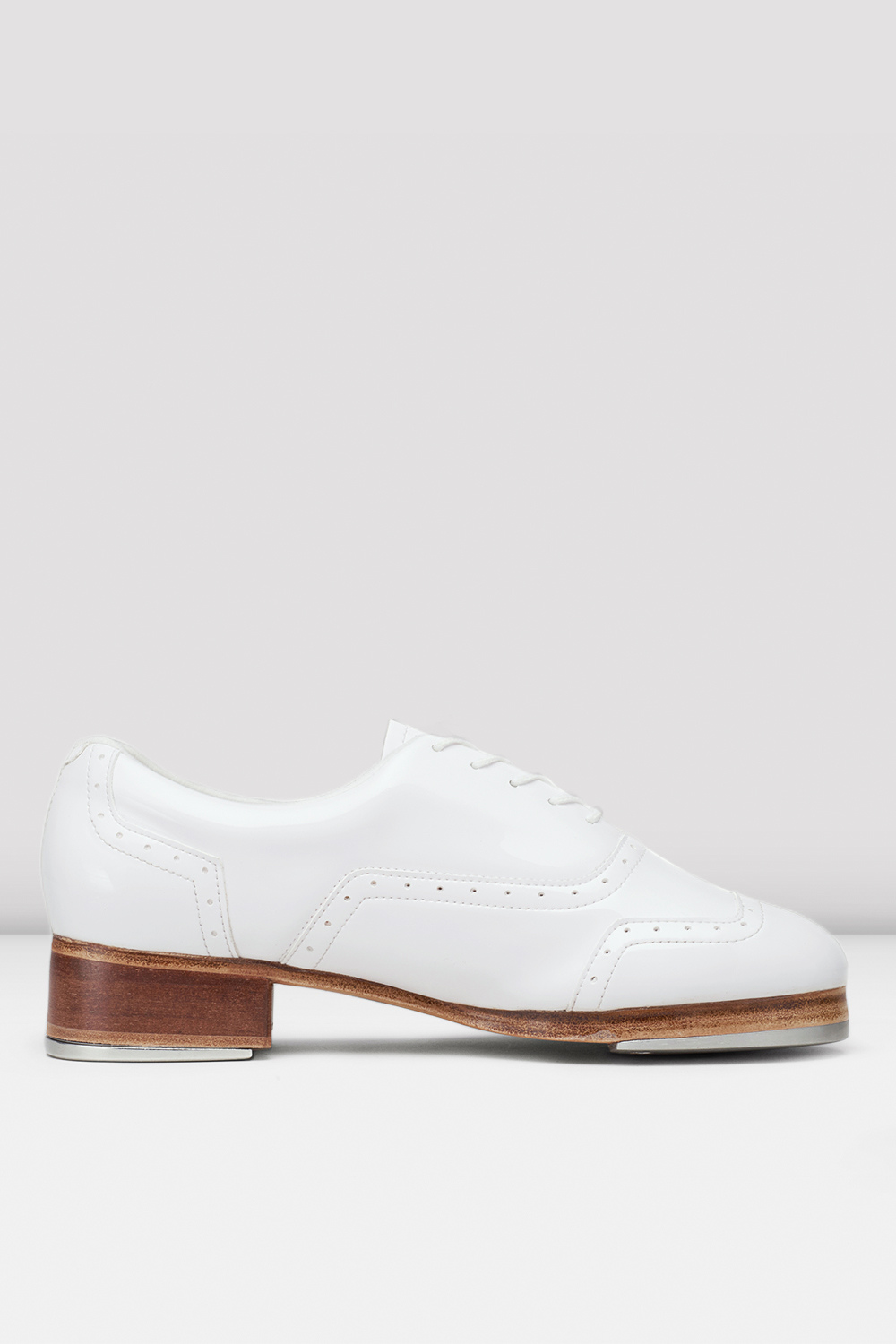 BLOCH Mens Jason Samuels Smith Patent Tap Shoes, White Patent