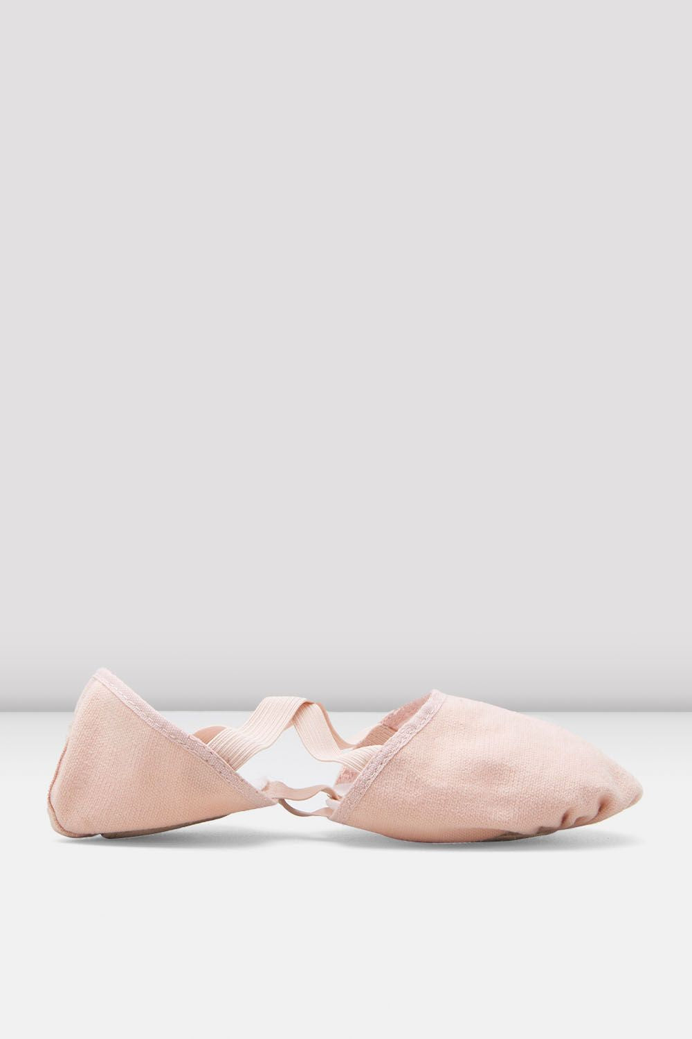 BLOCH Ladies Elastosplit Canvas Ballet Shoes, Pink Canvas