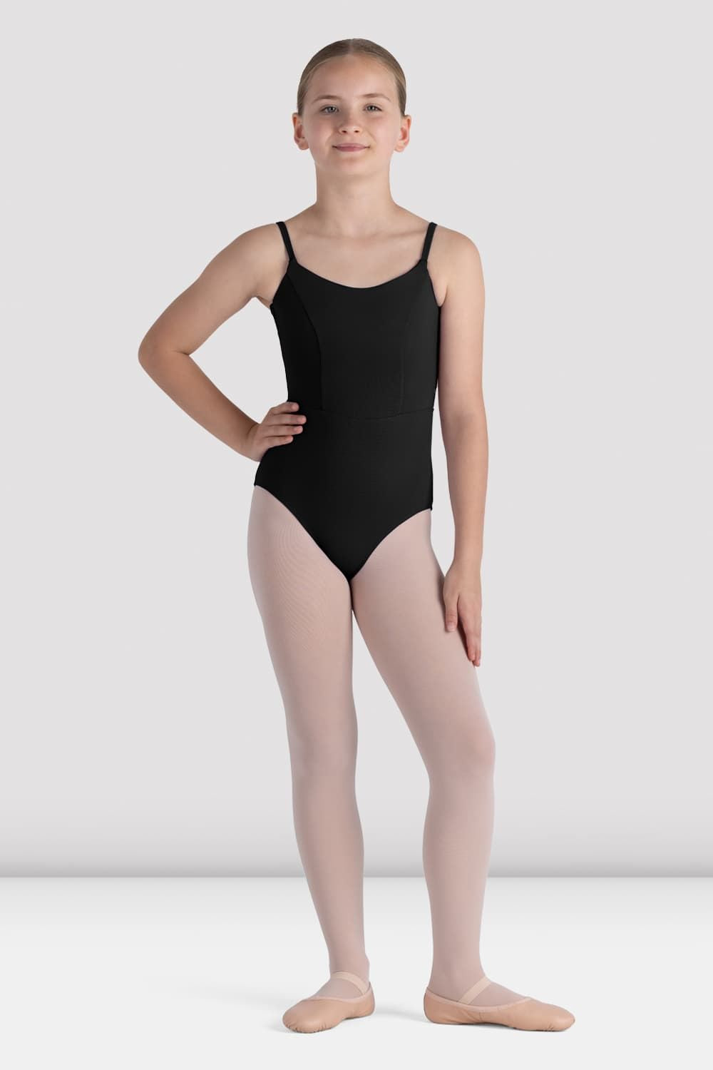 BLOCH Girls Rihanna Scoop Back Leotard, Black