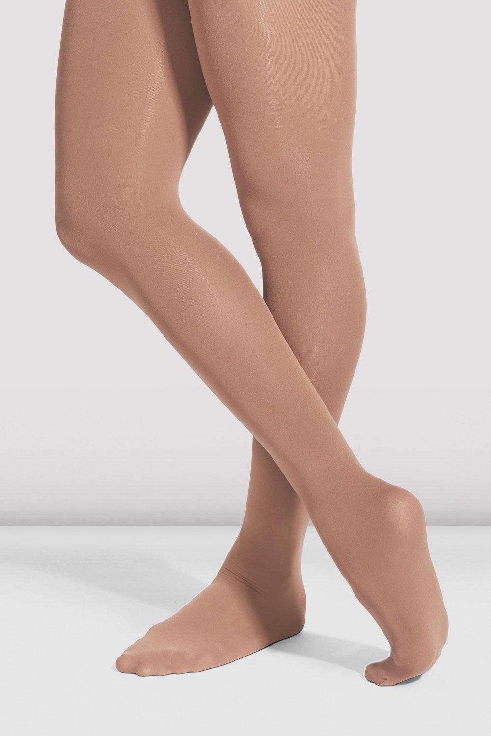 BLOCH Girls Footed Tights, Suntan