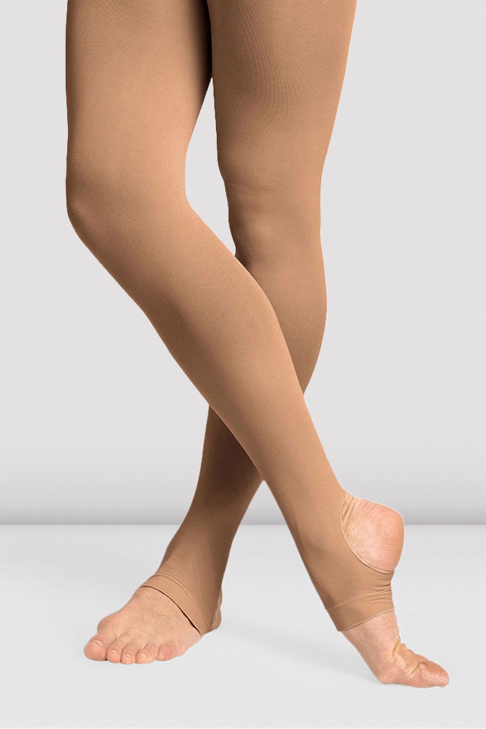 BLOCH Girls Contoursoft Stirrup Tights, Bloch Tan