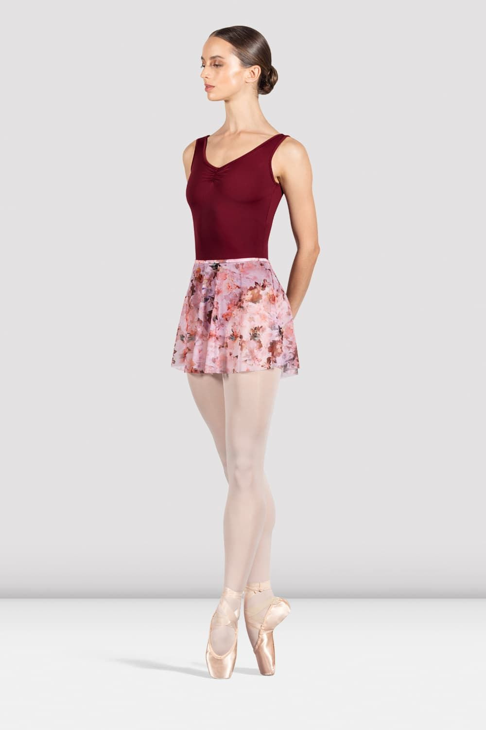 BLOCH Ladies Floral Printed Skirt, Laurel Mist