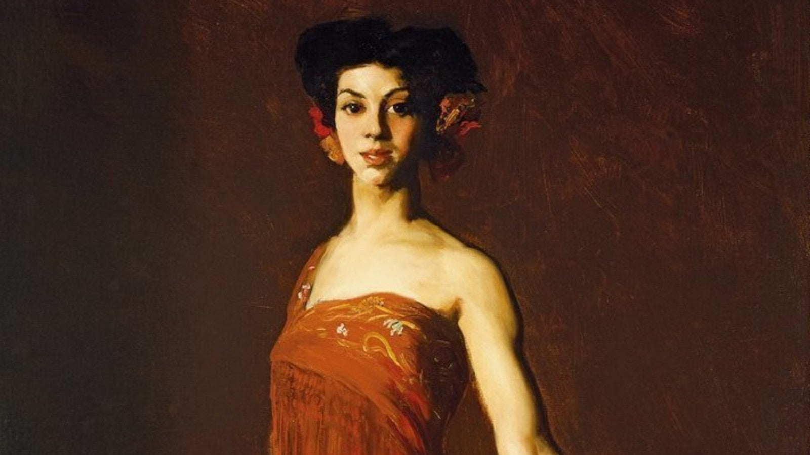 Seviliana (Dancer with Castanet) painting by Robert Henri (1904)