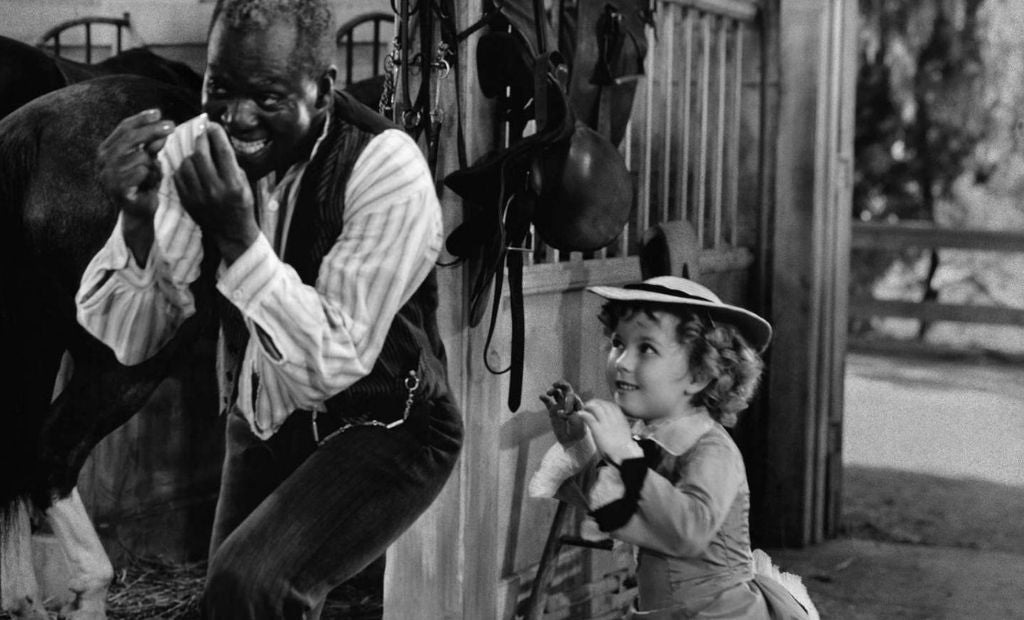 Shirley Temple tap dancing with Bill 'Bojangles' Robinson 