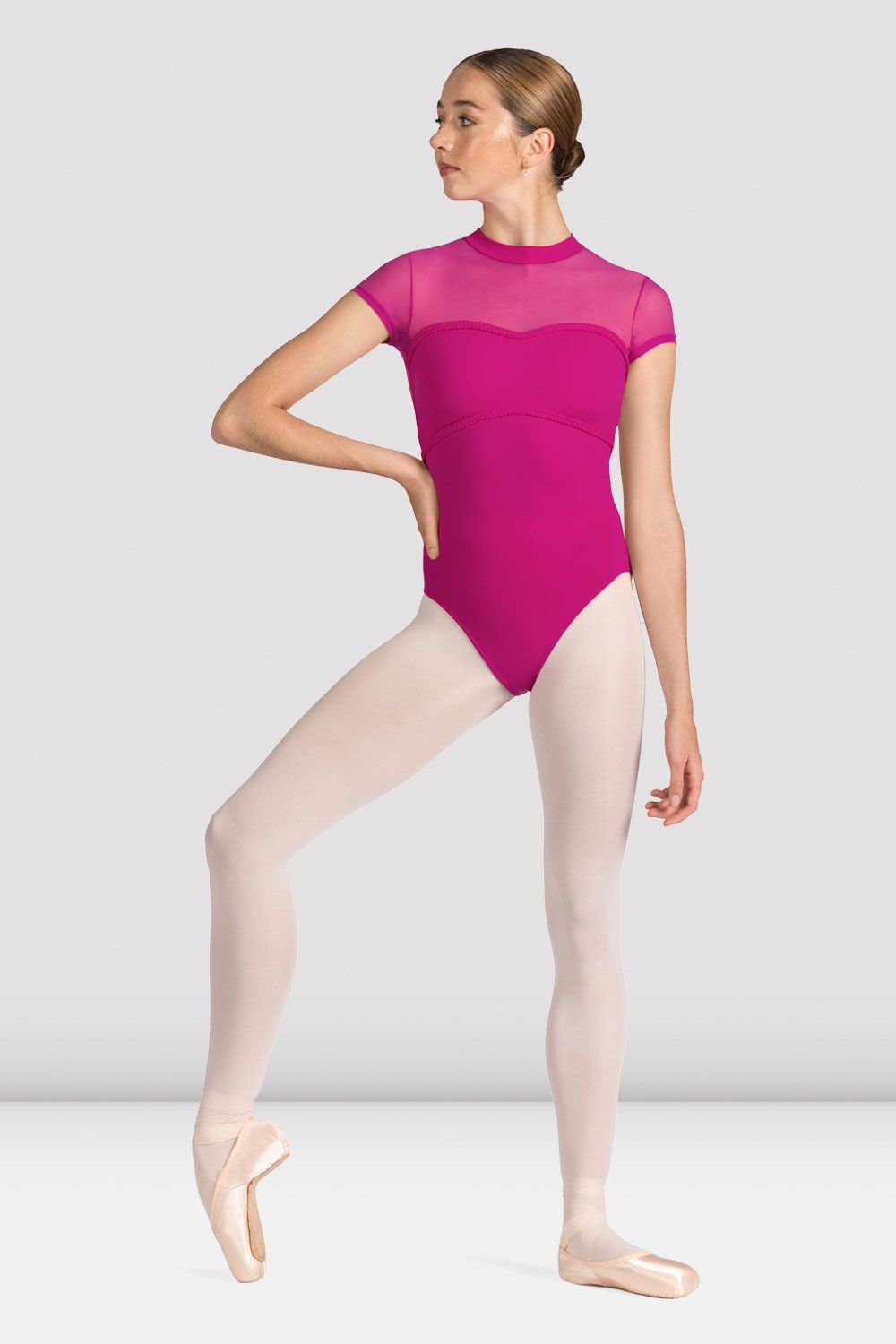 BLOCH Ladies Mirella Miami Cap Sleeve Leotard, Electric