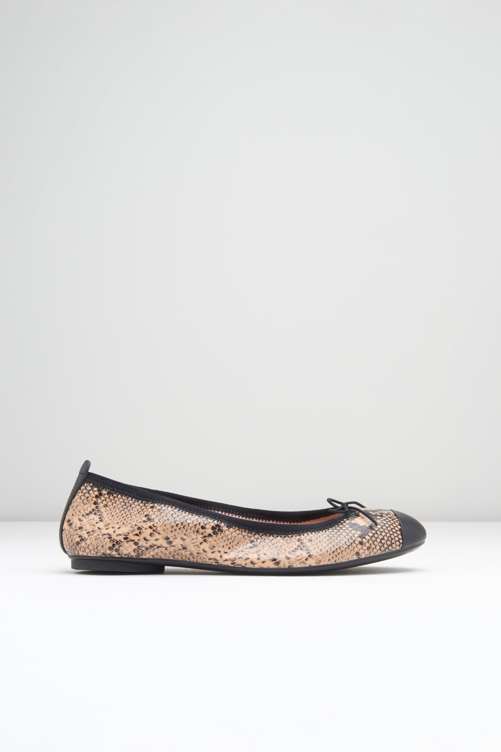 BLOCH Ladies Astra Ballet Pumps, Tan Python