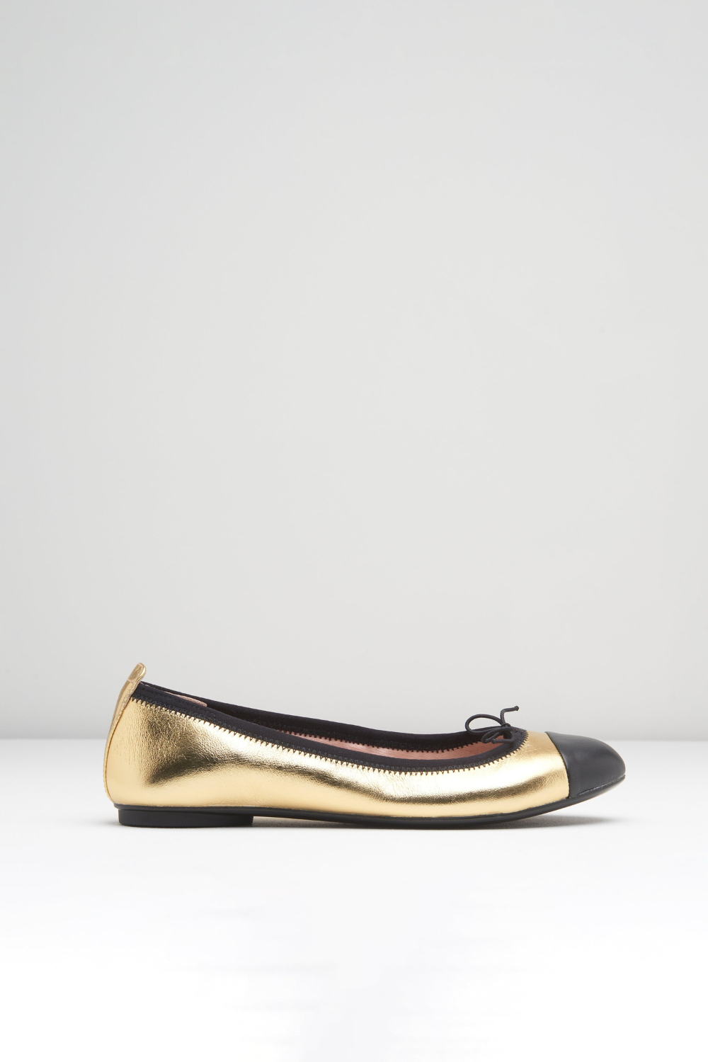 BLOCH Ladies Chara Ballet Pumps, Oro Leather