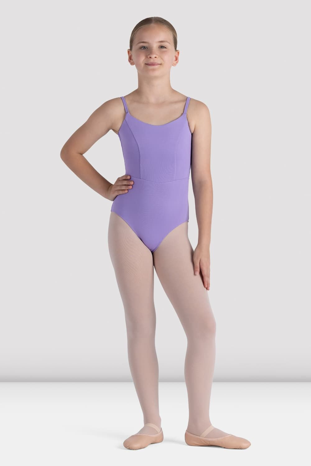 BLOCH Girls Rihanna Scoop Back Leotard, Lavender