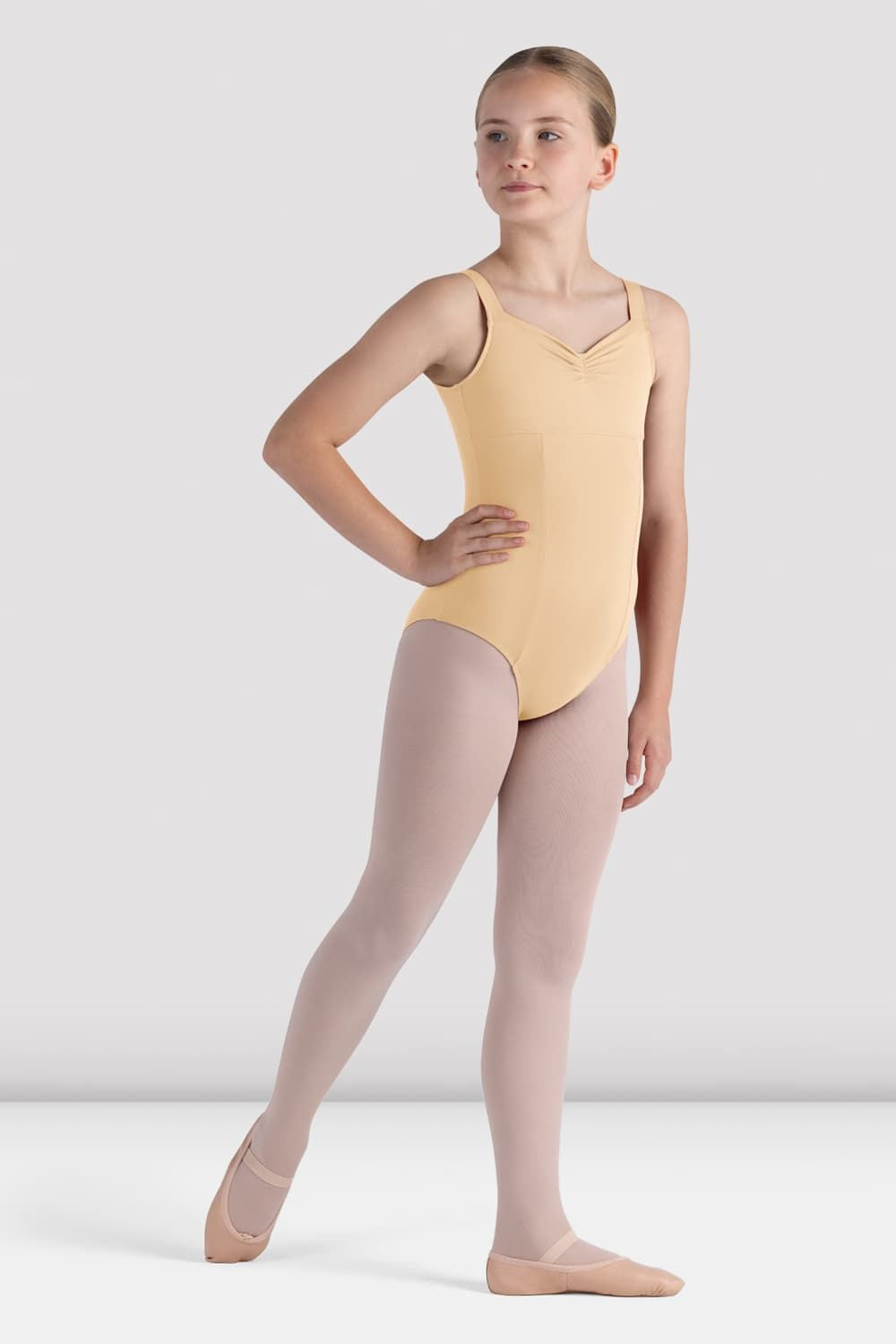 BLOCH Girls Alice Tank Leotard, Sand