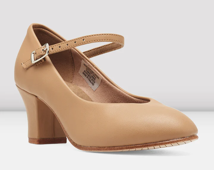 Bloch tan character shoe with buckle fastening