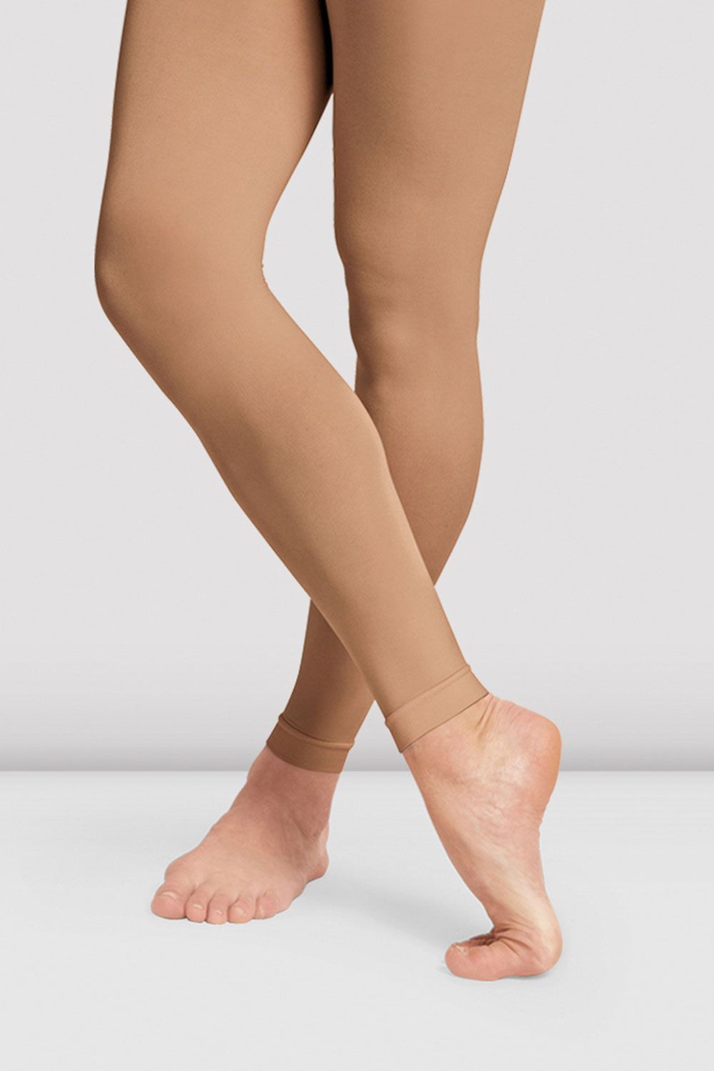 BLOCH Girls Contoursoft Footless Tights, Bloch Tan