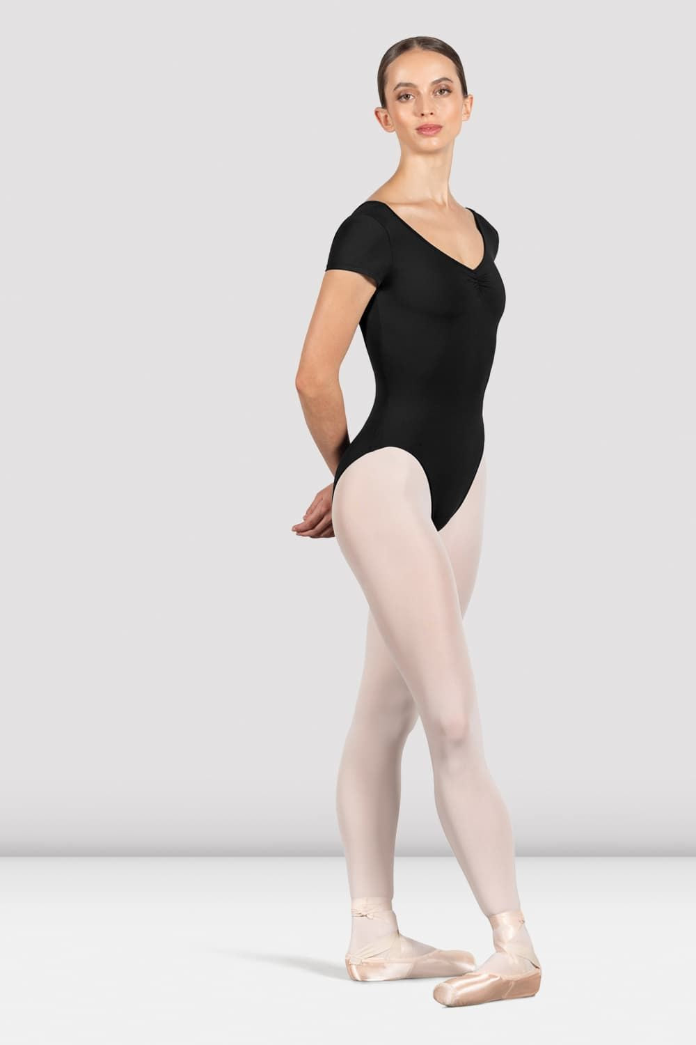 BLOCH Ladies Penny Cap Sleeve Leotard, Black