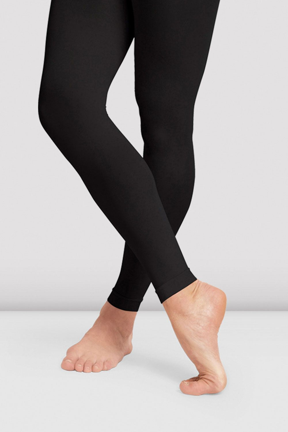 BLOCH Ladies Contoursoft Footless Tights, Black