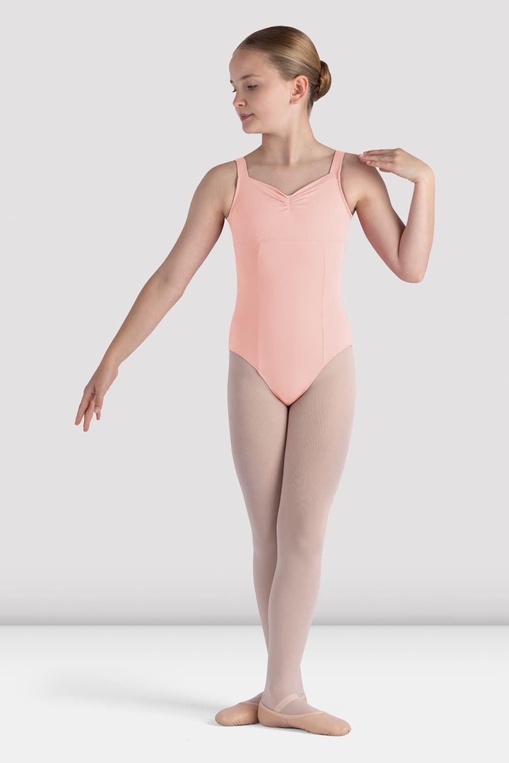 BLOCH Girls Alice Tank Leotard, Light Pink