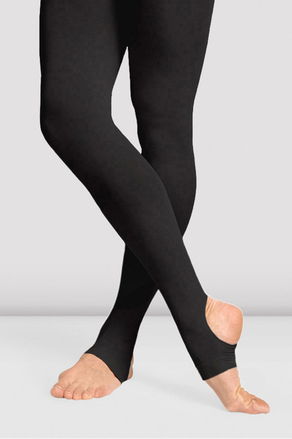 BLOCH Ladies Contoursoft Stirrup Tights, Black