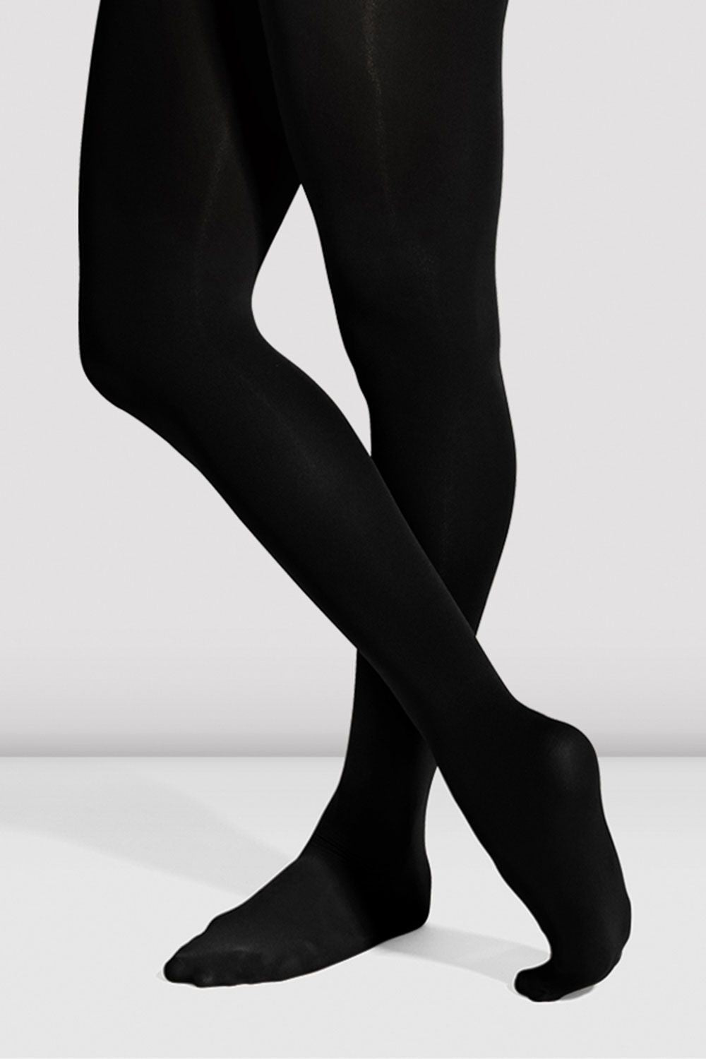 BLOCH Girls Footed Tights, Black