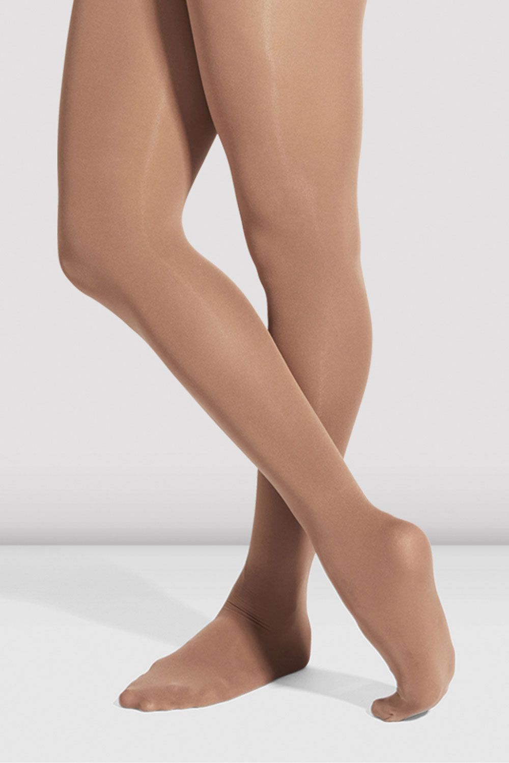 BLOCH Girls Footed Tights, Bloch Tan