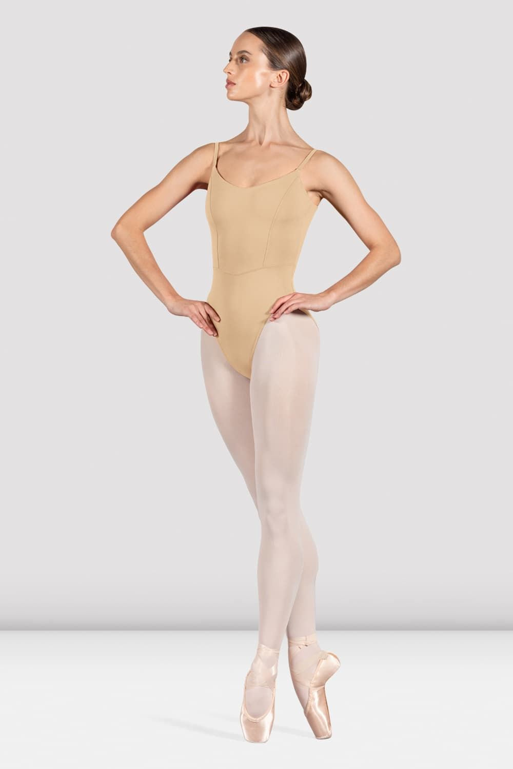 BLOCH Ladies Ruby Scoop Back Leotard, Sand