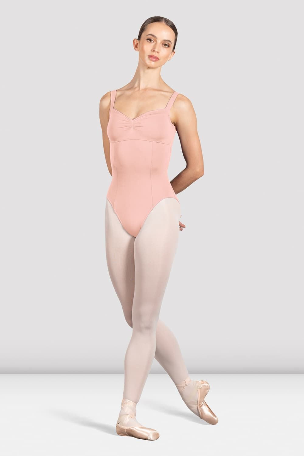 BLOCH Ladies Ava Tank Leotard, Light Pink