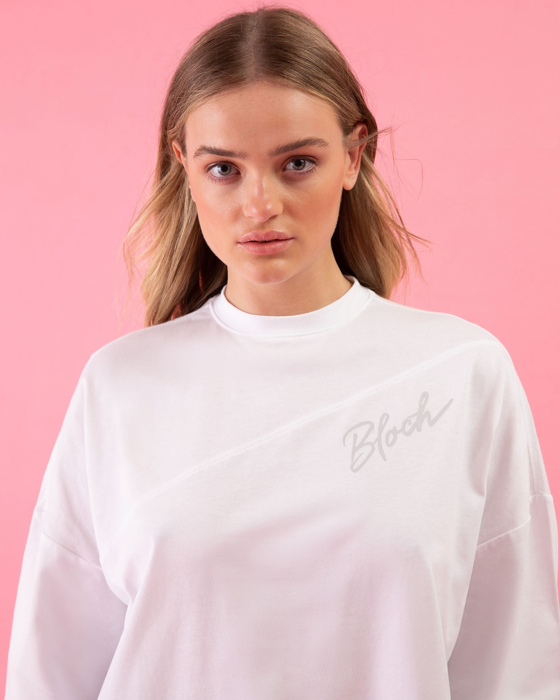Bloch Play Oversized L/S Tee, White