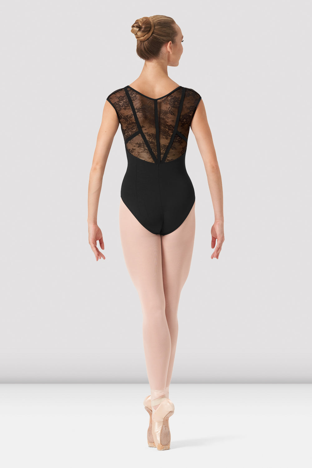 BLOCH Ladies Hava Floral Lace Leotard, Black