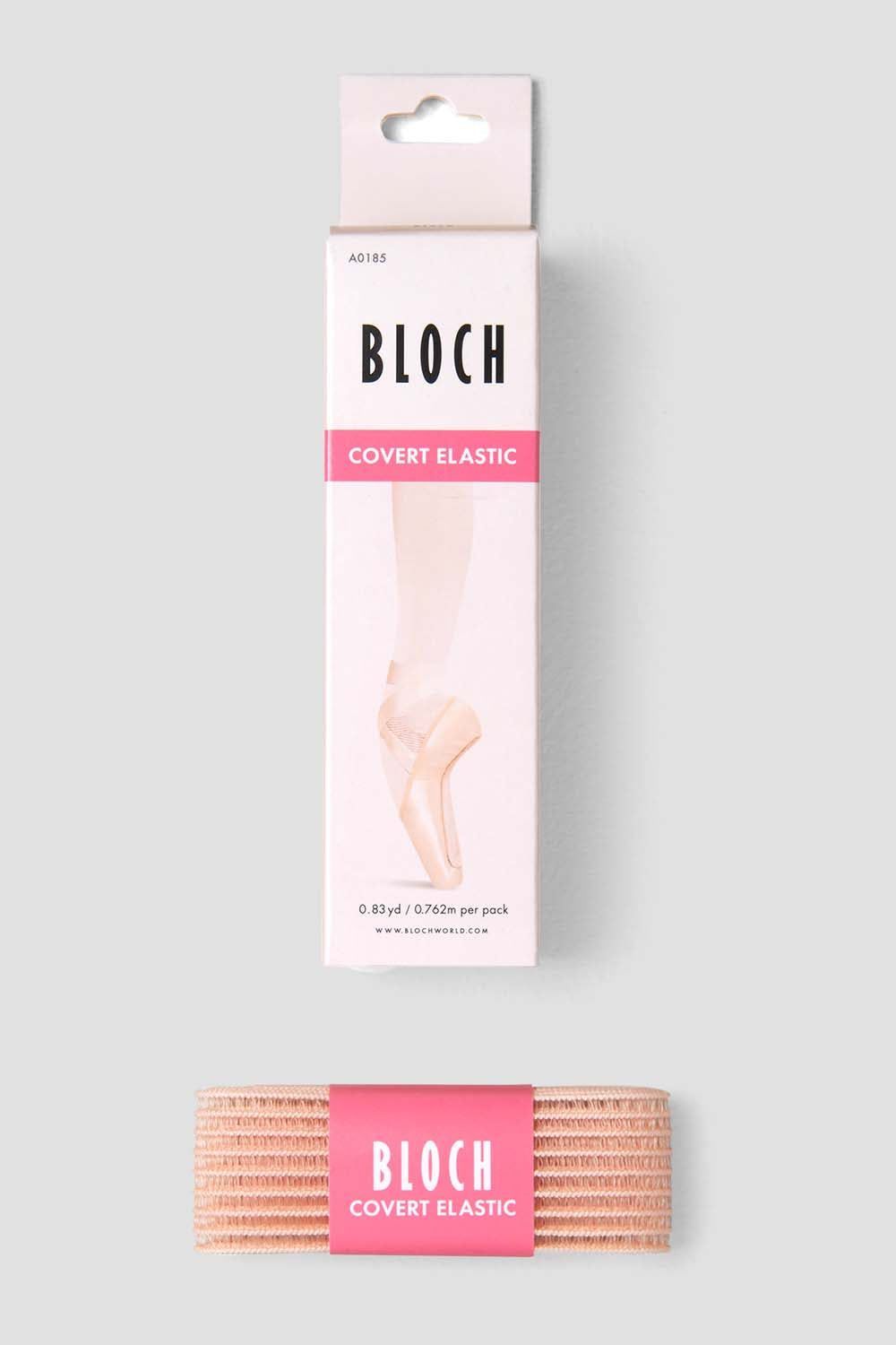 BLOCH Covert 1inch Pointe Shoe Elastic, Pink