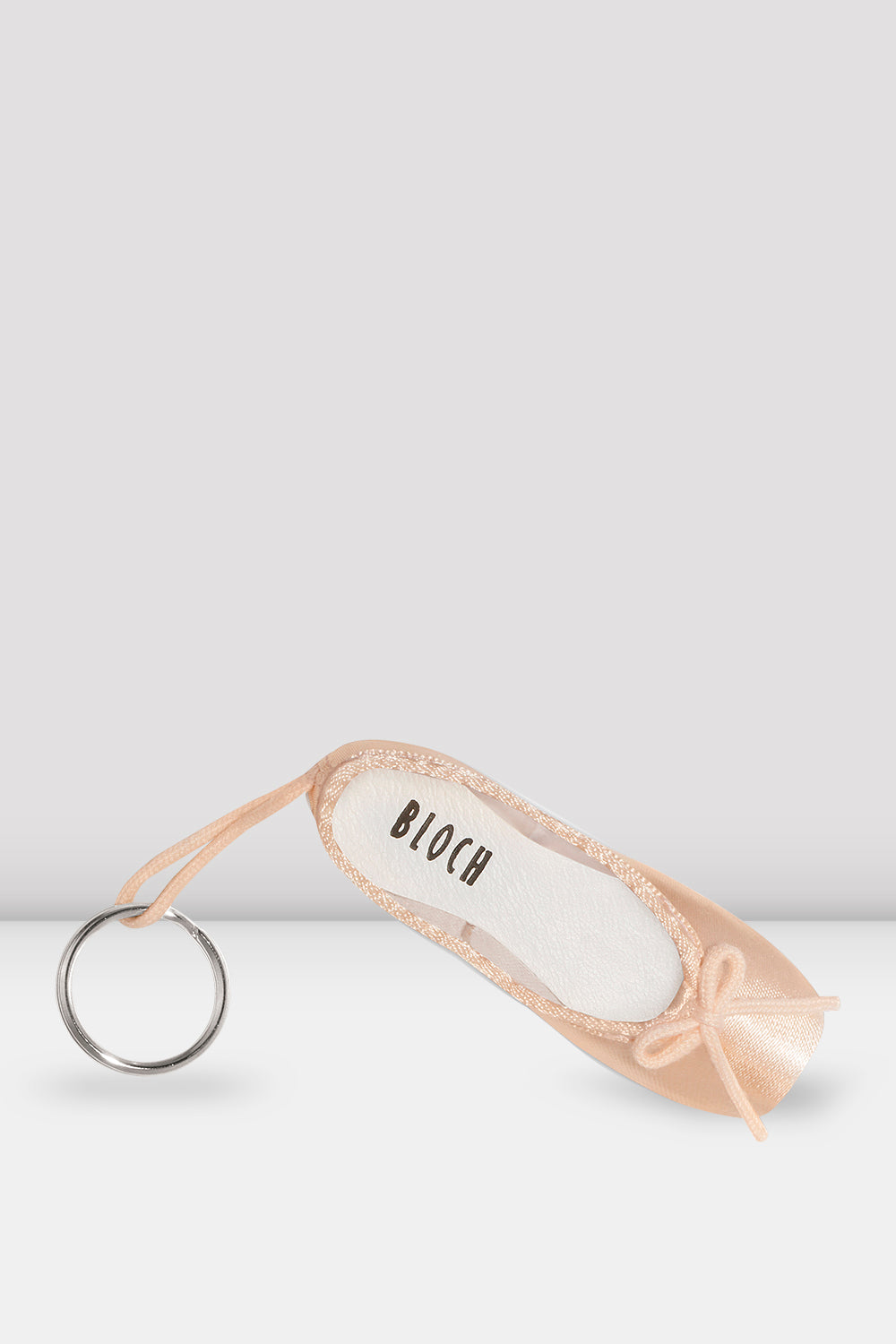 BLOCH Mini Pointe Shoe Key Chain, Pink Satin