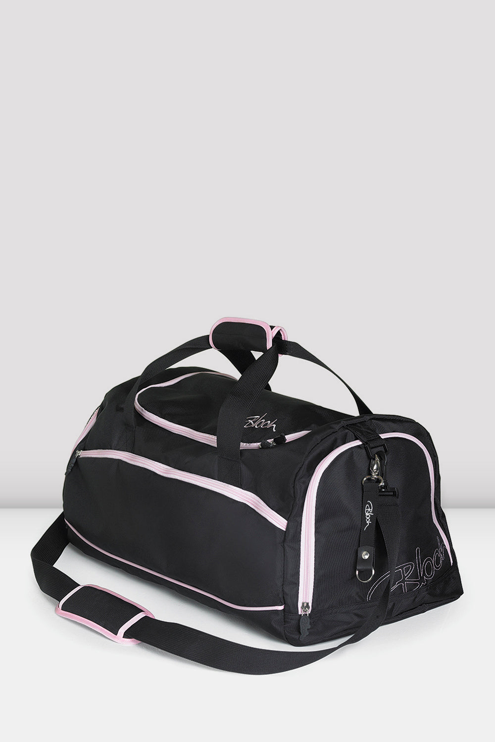 BLOCH Ballet Duffel Bag, Black Pink Nylon