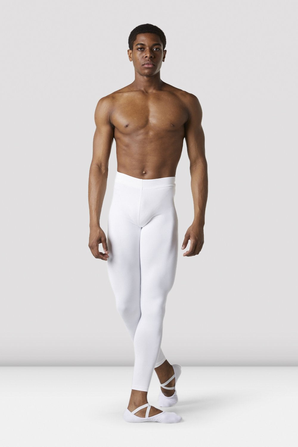 BLOCH Mens/Boys Full Length Dance Tight, White