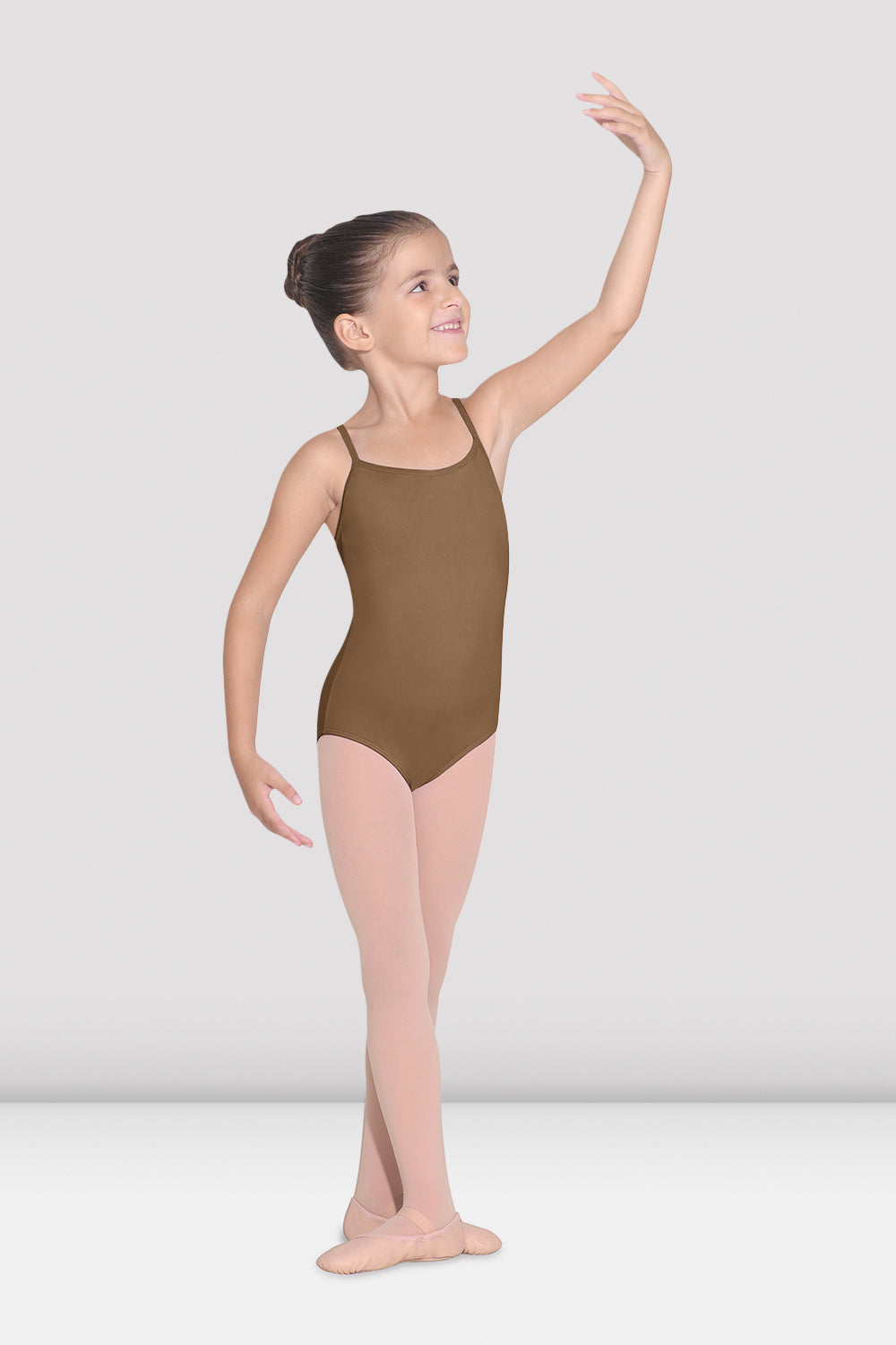 BLOCH Girls Parem Camisole Leotard, Almond