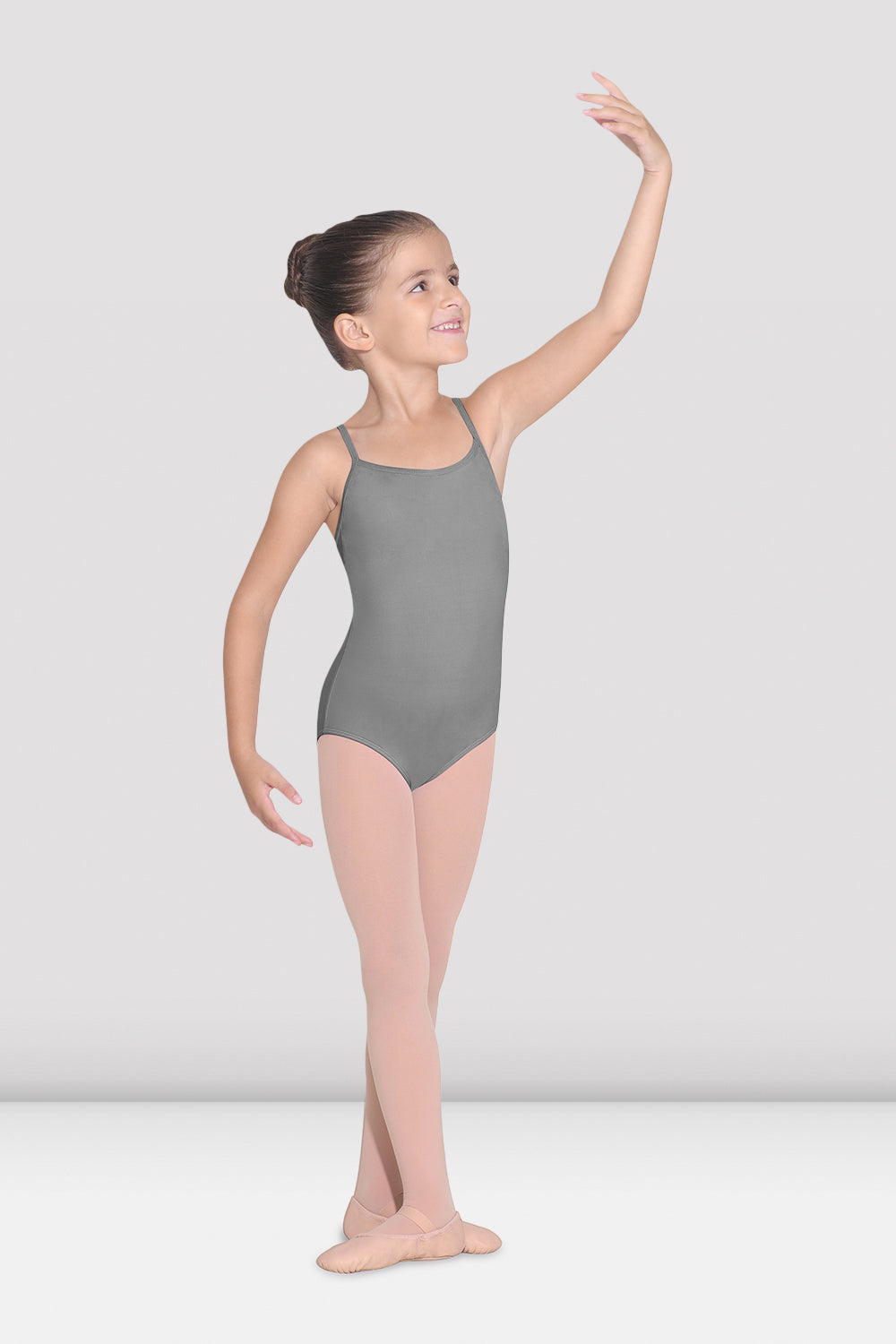 BLOCH Girls Parem Camisole Leotard, Grey