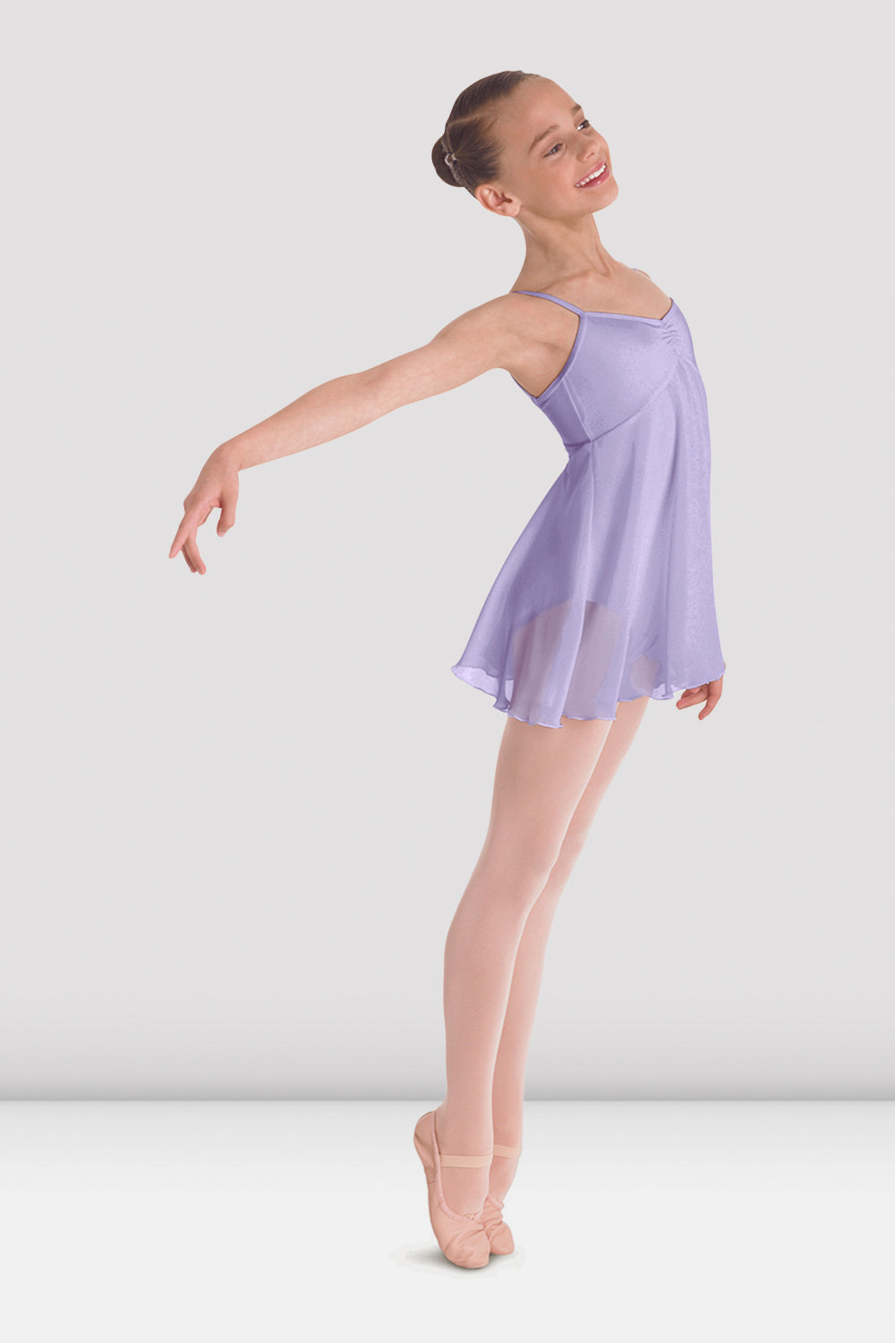 BLOCH Girls Juliet Skirted Camisole Leotard, Lilac