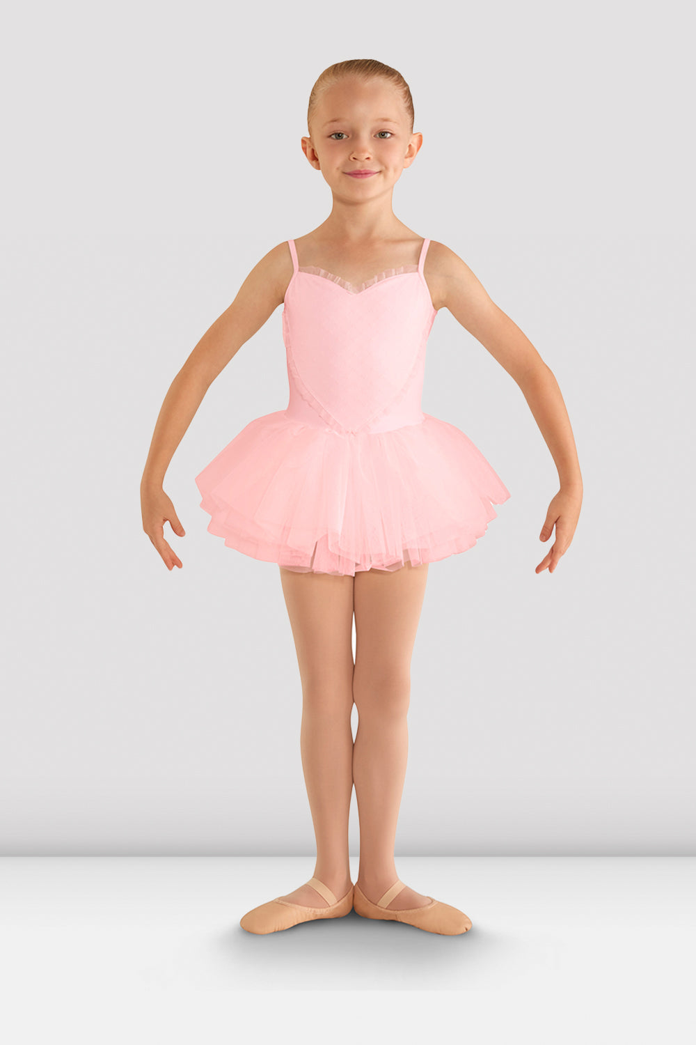 BLOCH Girls Valentine Tutu Leotard, Candy Pink