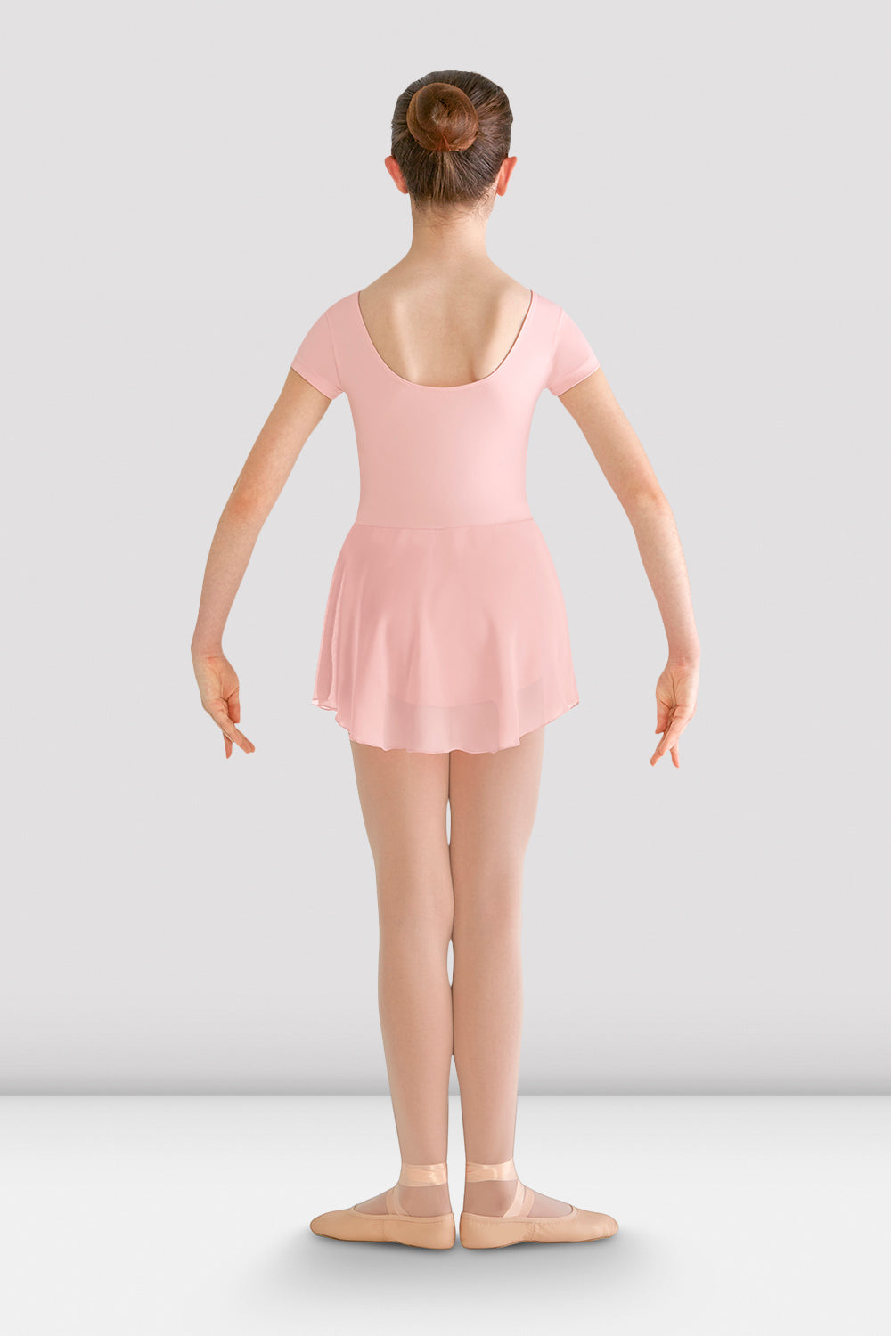 Girls Prisha Short Sleeve Skirted Leotard Pink Bloch Uk 