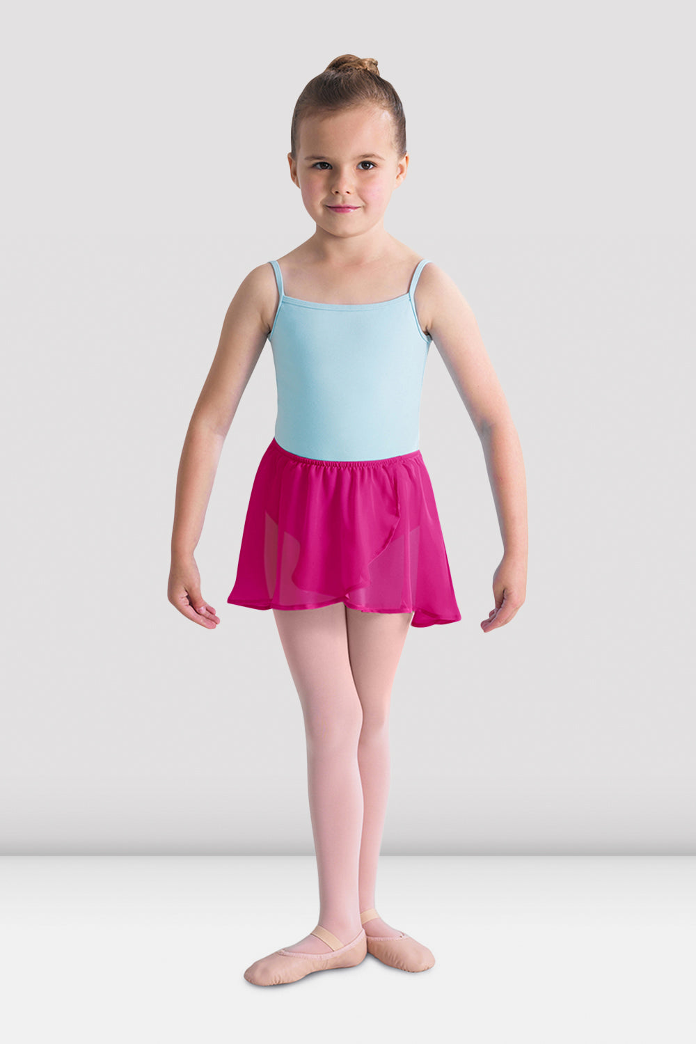 Girls Barre Stretch Waist Ballet Skirt, Berry | BLOCH UK