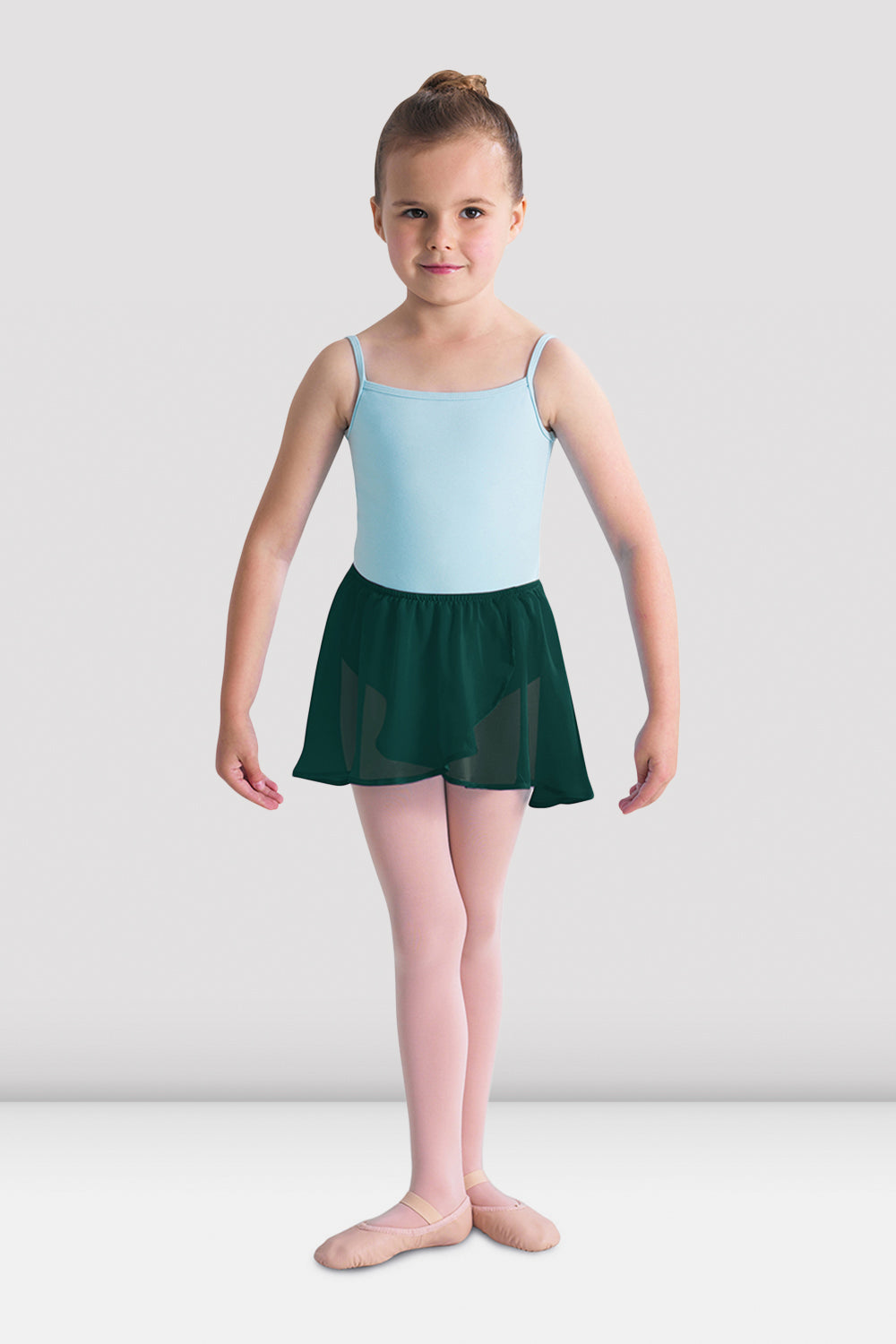 BLOCH Girls Barre Stretch Waist Ballet Skirt, Forest