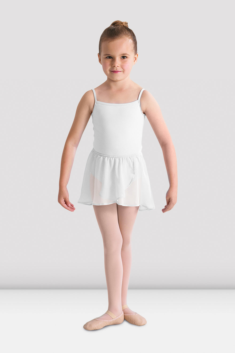 BLOCH Girls Barre Stretch Waist Ballet Skirt, White
