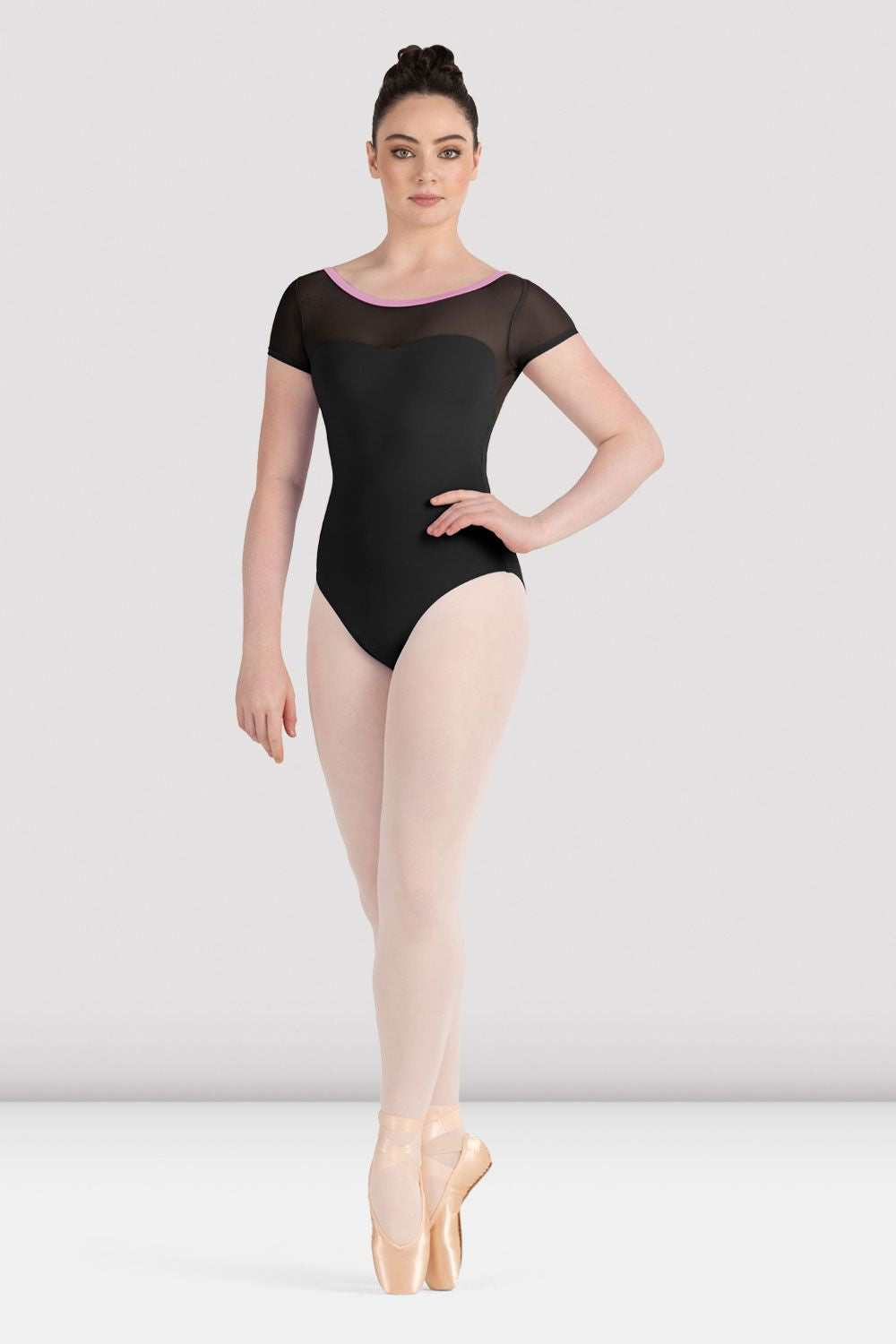 BLOCH Ladies Calypso Cap Sleeve Leotard, Black Multi