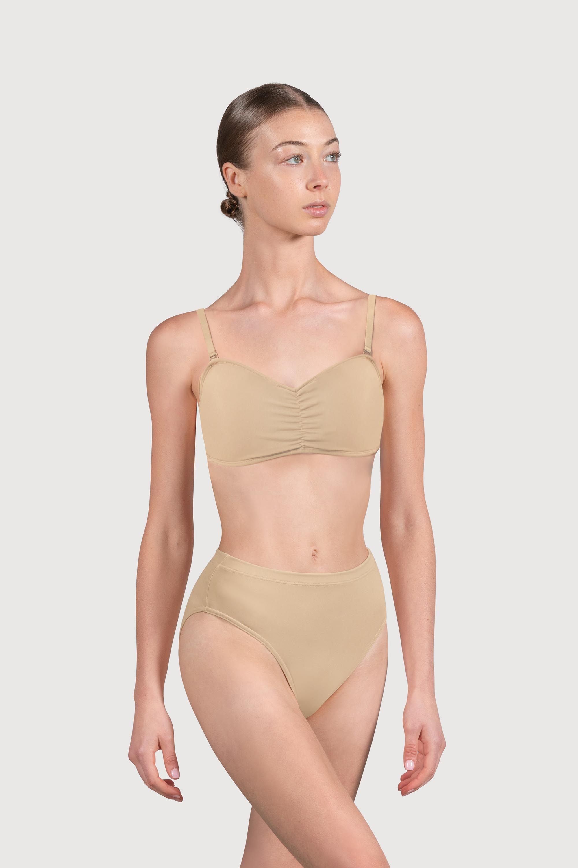 BLOCH Ladies Vela Bandeau Bra, Sand