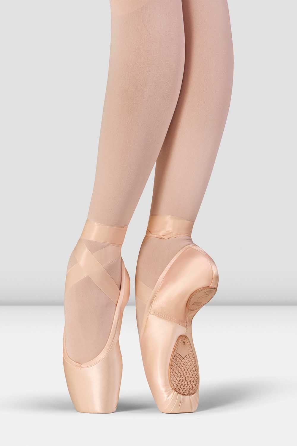 BLOCH Elegance Stretch Pointe Shoes, Pink Satin