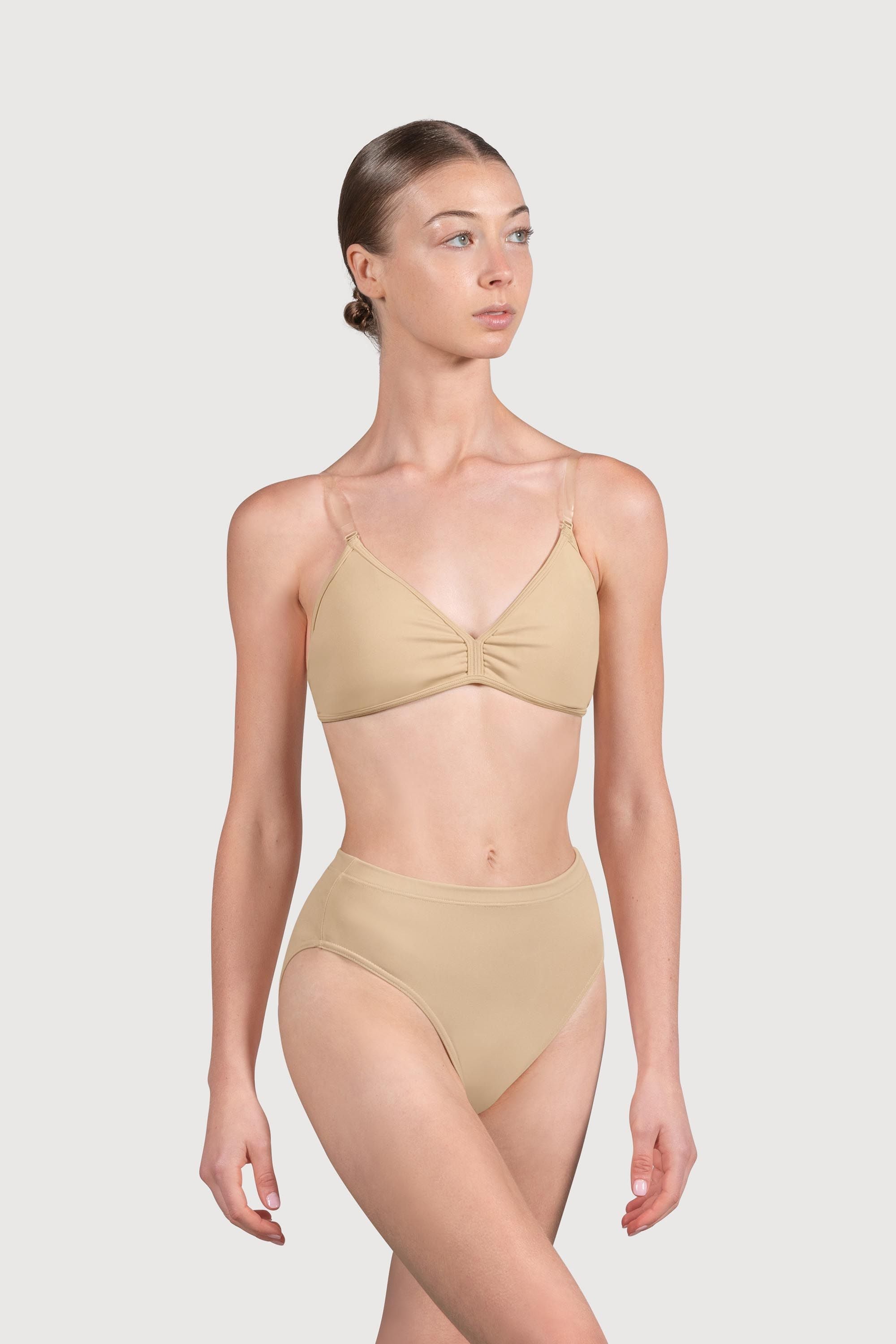 BLOCH Ladies Aquila High Waist Brief, Sand