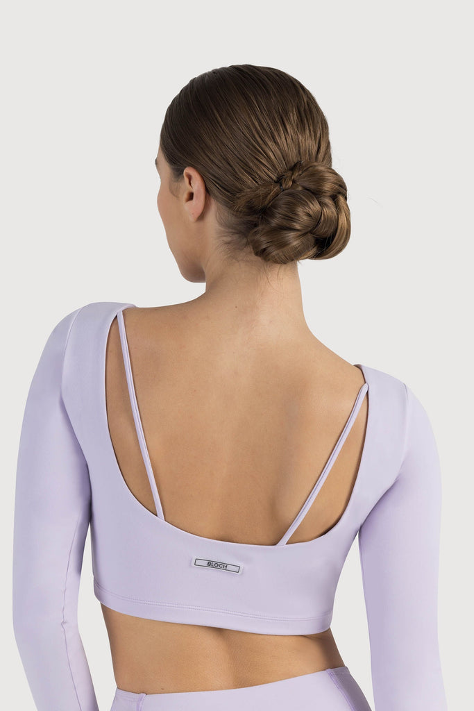 Bra Top, Icy Jade Twinkle (ballerina scoop-neck, back cross straps
