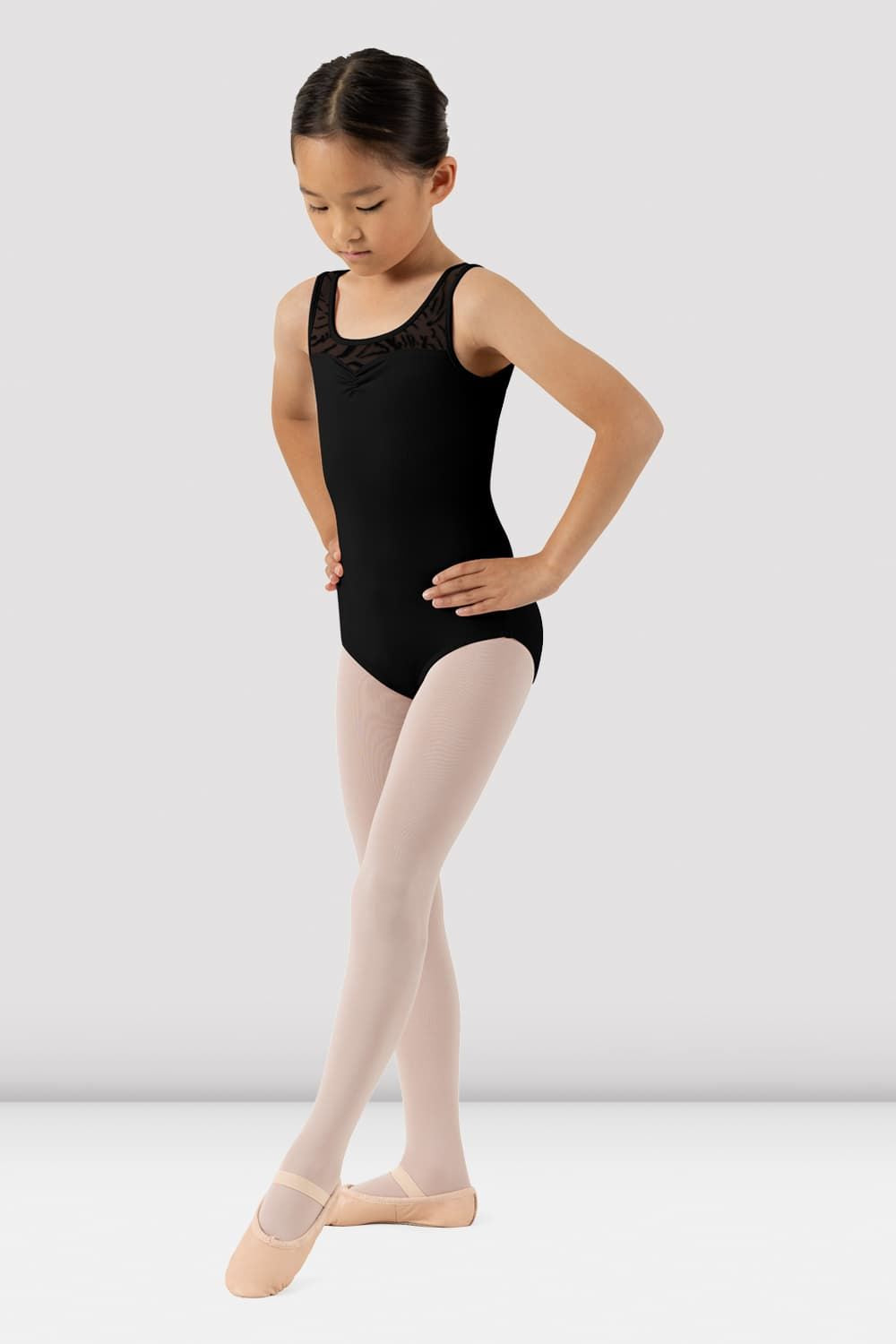 BLOCH Girls Jamie Tank Leotard, Black