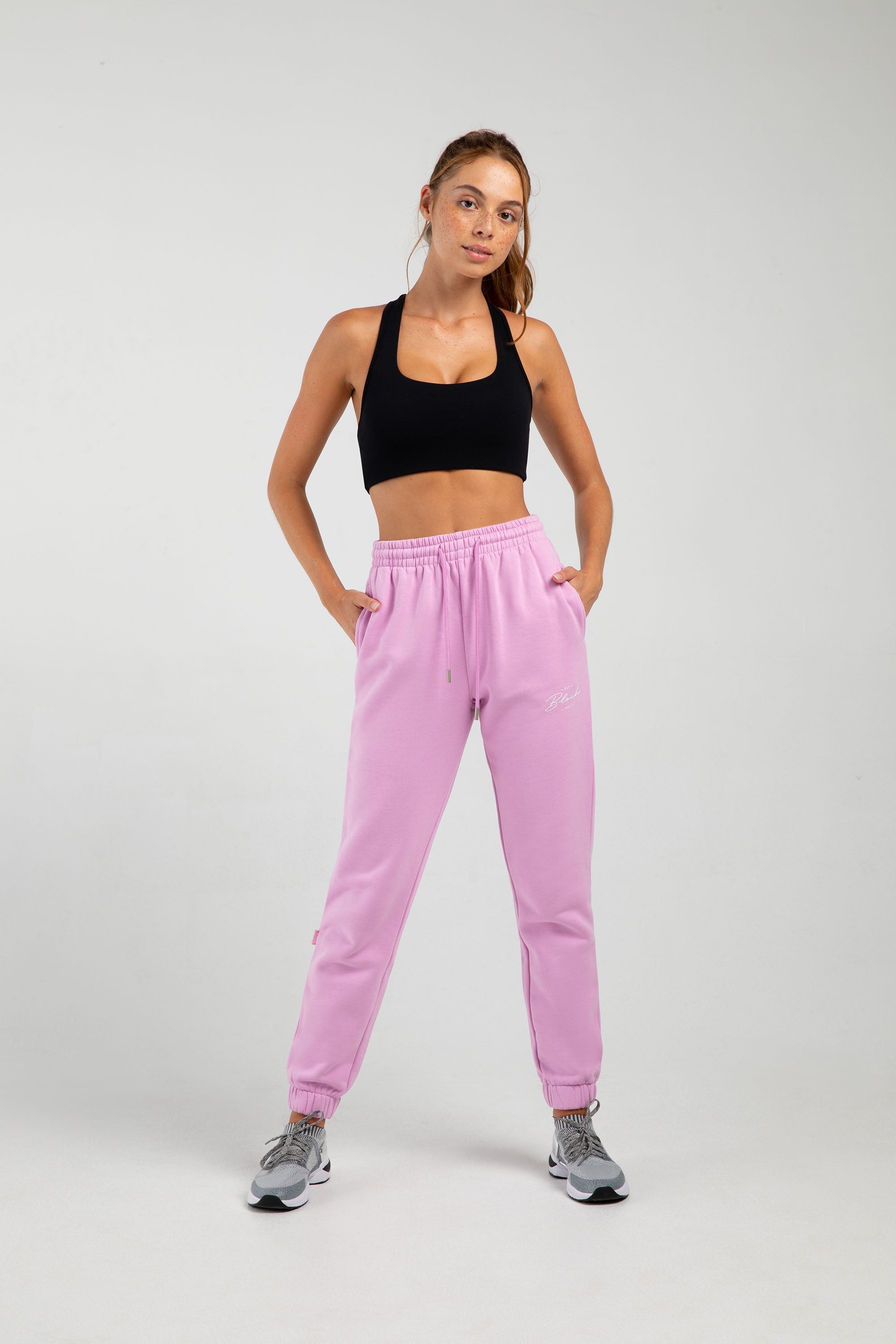 BLOCH Off-Duty High Waist Joggers, Bubblegum