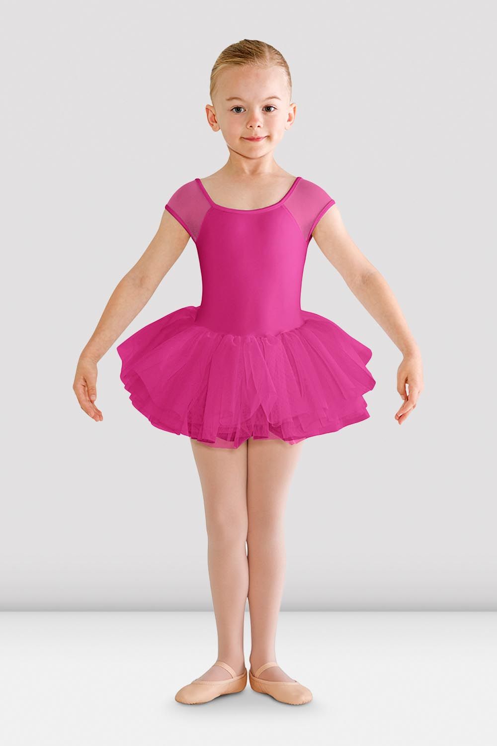 BLOCH Girls Hanami Tutu Leotard, Hot Pink