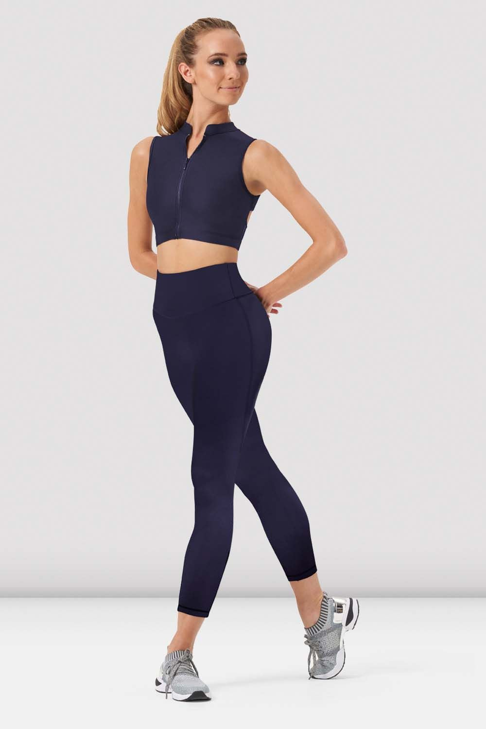 BLOCH Ladies Adele Full Length Leggings, Twilight