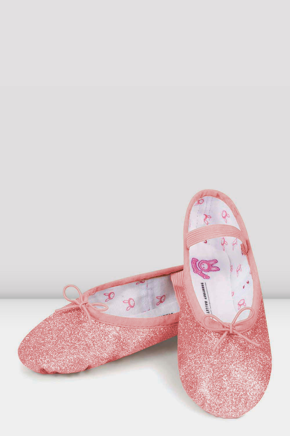 BLOCH Childrens Glitterdust Ballet Shoes, Rose Glitter