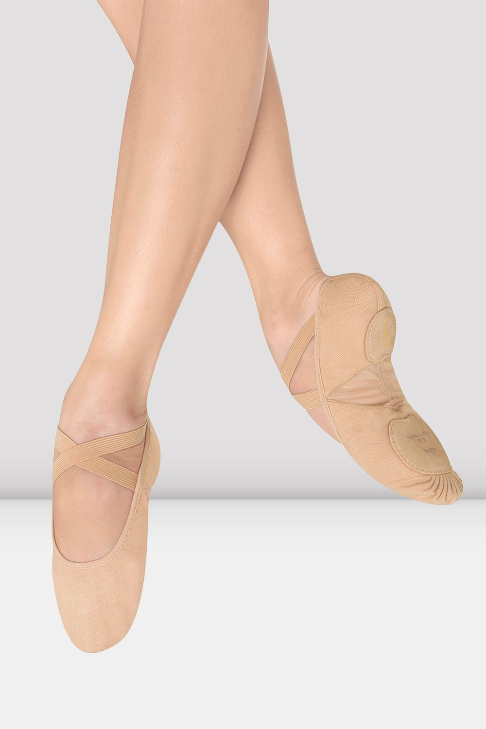 BLOCH Ladies Pro Arch Canvas Ballet Shoes, Light Sand Canvas