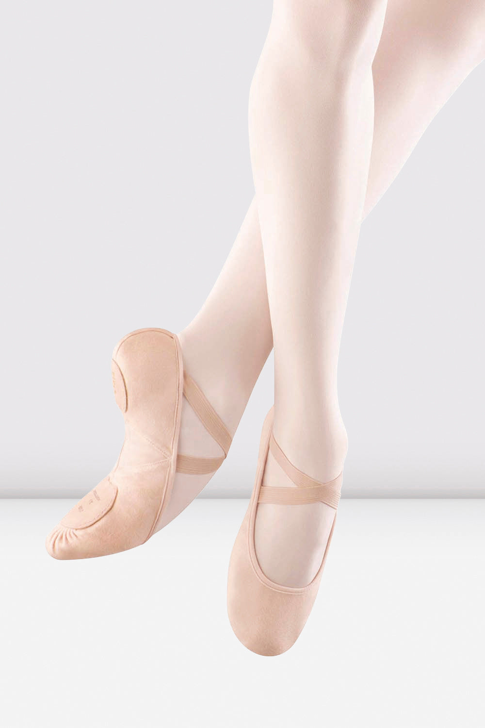 BLOCH Ladies Pro Arch Canvas Ballet Shoes, Pink Canvas
